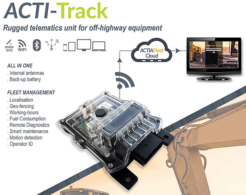 ACTI-Track Rugged Telematics Unit for Off-Highway Equipment
